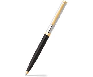 Sheaffer E9475 Sagaris Ballpoint Pen Gloss Black Barrel with Chrome and Gold Top