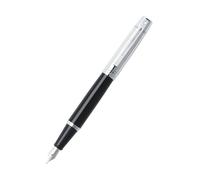 Sheaffer Elegant 300 Glossy Black Barrel Bright Chrome Cap Chrome Plate Trim