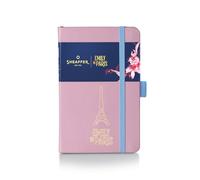 Sheaffer Emily in Paris Small Journal 90 GSM Ink Friendly with Embossed Eiffel Tower - Pink