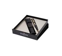 Sheaffer Gift Set | Glossy Black 300 9325 Ballpoint Pen With Gold-Tone Trim Pen Pouch | Premium Giftset