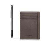 Sheaffer Gift Set VFM 9424 Matte Gray Rollerball Pen with Driftwood Gray Credit Card Holder | Premium Gift Sets