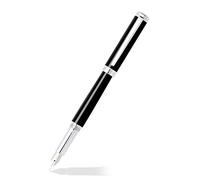 Sheaffer Intensity - Refillable fountain pen, medium nib, black onyx, chrome trim