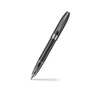Sheaffer Legacy Chevron 9066 Fountain Pen, Matte Black with PVD Gunmetal Inlaid Nib and Trim, Medium Nib, Gift Boxed