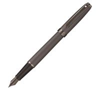Sheaffer Prelude - Refillable Fountain Pen, fine Nib, Matte Gunmetal, Gunmetal PVD Plated Trim