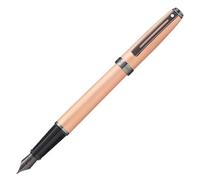 Sheaffer Prelude - Refillable Fountain Pen, Medium Nib, Brushed Copper Tone, Gunmetal PVD Plated Trim