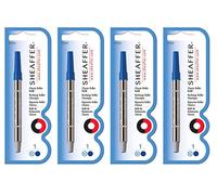 Sheaffer Rollerball Classic Pen Refills, Medium Point, Blue Ink, 4-PACK (97325)