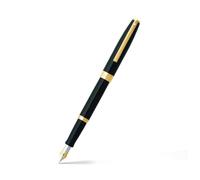 Sheaffer Sagaris Medium Nib Gold Trim Fountain Pen - Gloss Black