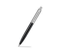 Sheaffer Sentinel 332 Shiny Black Barrel With Chrome Plated Cap With Chrome Trim Ballpoint Pen | Fitted with Black Ink K-Style Refill