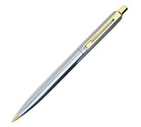 Sheaffer Sentinel Nickel Plate Trim Ballpoint Pen with Brushed Chrome Cap