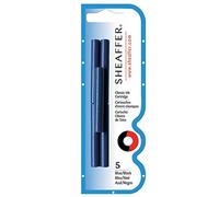 Sheaffer Skrip - Classic Fountain Pen Ink Cartridge, Pack of 5, red