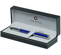 Sheaffer Striped Fountain Pen Featuring Chrome Plate Trim - Ultramarine