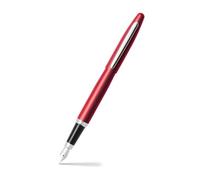Sheaffer VFM | 9403 Fountain Pen Excessive Red with Chrome Trim | Fine Nib | Premium Fountain Pen
