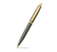 Sheaffer VFM 9427 Glossy Light Grey Ballpoint Pen With PVD Gold-Tone Trim | Premium Ballpoint Pen