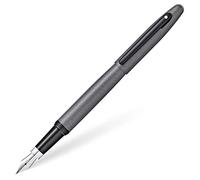 Sheaffer VFM E0942453 Refillable Click-Off Cap Stainless Steel Fountain Pen, Fine Nib, includes Premium Gift Box and Black Cartridge, 1 Pack, Gun Metal Grey