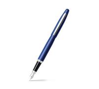 Sheaffer "VFM" Nickel Plated Trim Fountain Pen - Neon Blue