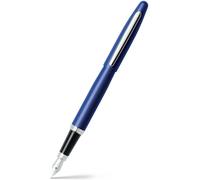 Sheaffer "VFM" Nickel Plated Trim Fountain Pen - Neon Blue