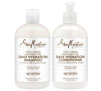 SheaMoisture 100% Virgin Coconut Oil Daily Hydration Shampoo & Conditioner | 13 fl. oz. Each with box