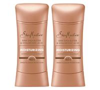 SheaMoisture Antiperspirant Deodorant Stick Moisturizing Raw Shea Butter & Hyaluronic Acid 2 Count for 48HR Sweat & Odor Protection with No Parab