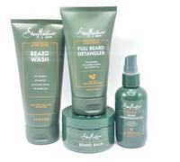 SheaMoisture Complete Beard Styling Set with Maracuja & Shea Oils (Conditioning Oil, Balm, Detangler & Wash)