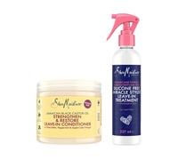 SheaMoisture Jamaican Black Castor Oil Strengthen & Restore Leave-In Conditioner 431 ml & SheaMoisture Sugarcane Extract & Meadowfoam Seed Miracle Hair Styler Leave-In Treatment 237 ml