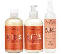SheaMoisture KIDS Shampoo and Conditioner Set Extra-Nourishing Mango & Carrot + Coconut & Hibiscus Detangler Spray for KIDS 8 Fl Oz (3 Piece Set)