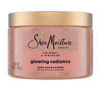 SheaMoisture Shea Sugar Body Scrub For Glowing Radiance Coconut Hibiscus Glowing Radiance Body Scrub With 24h Shea Moisture Nutrients 12 oz