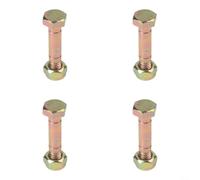 Shear Pin and Nut Set for Ariens 52100100 PRO Snow Blowers Supporting Multiple Width Sizes Including 26 in 28 in 32 in 66 in (4pcs)
