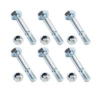 Shear Pin Bolt and Nut Set Model 707555 Metal Texture Snow Blower Replacement Part Suitable for Two Stage Snow Blowers Replacement Part