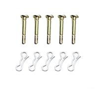 Shear Pins and Cotter Pins for 738-04155 Snowblower Replacement Kit Metal Fasteners 10 pcs Includes 5 Shear + 5 Cotter Pins (10pcs)