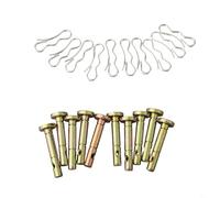 Shear Pins and Cotter Pins Set for Cadet, and for Craftsman Snow Blowers 738-04124A, 714-04040 Metal Replacement Parts(10set)