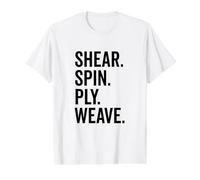 Shear Spin Ply Weave Artistry Enthusiast Value Graphic T-Shirt, Men, White, L