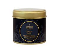Shearer Candles Amber Noir Large Scented Gold Tin Candle, Black