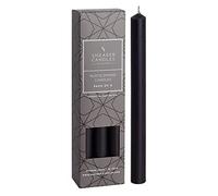 Shearer Candles Black - Dinner Candles - 10 inch - Unscented Dinner Candles - 11 Hour Burn Time, Pack of 6 (PR1B91)