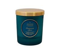 Shearer Candles Cinnamon Spice Scented Jar Candle with Gold Lid-Teal, Green, 7cm l x 7cm w x 8.4cm h