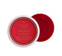 SHEARER CANDLES CRANBERRY & GINGER WAX MELT POT,Clear, Red, Gold,H: 27mm x W: 74mm