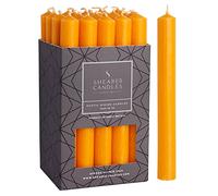 Shearer Candles Mango - Dinner Candles - 8 inch - Unscented Dinner Candles - 8 Hour Burn Time - 20 Pack