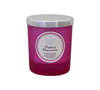 Shearer Candles Tropical Watermelon Scented Jar Candle with Silver Lid-Pink SCC745
