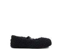 Shearling Ballerina - female - Moon Boot - Ballerina Shoes - Black - 8 UK - Shoes 8 UK
