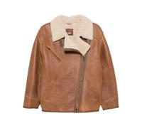 Shearling Collar Zip Coat - female - Isabel Marant - Leather Jackets - Brown - XS - Jackets XS