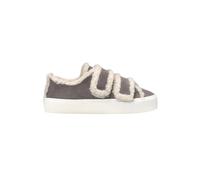 Shearling Low Velcro Grey Urban Boots - female - Inuikii - Sneakers - Gray - 8 UK - Shoes 8 UK