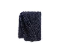 Shearling Throw A Dream To Wrap Up In On Chilly Evenings And Perfect For A Boxset Binge - Navy 125X150cm