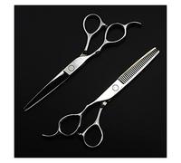 Shears for Hair Cutting 5-Color Professional Left-Handed Barber Scissors, 6-inch Barber Scissors Set, Barber Scissors for Sparse Hair, Hairdresser's Scissors Hair Cutting Kit (Color : Set) (S