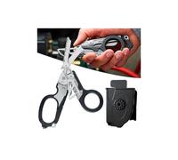 (Shears with case) Multifunction Raptor 6 In1 Raptor Emergency Response Shears With Strap Cutter And Glass Breaker Black Strap Cutter Safety Hammer