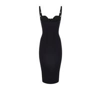 Sheath Dress in Lightweight Crepe with Crystal-Embroidered Cups XL