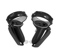 SHEAWA Adjustable Handle Grip Cover Controller Protective Sleeve Cover with Hand Strap for Oculus Quest 2 VR Handle Accessories (Black)