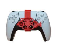 SHEAWA For PS5 3D Mini Steering Wheel Controller Gaming Racing Game Replacement Accessories (Red)