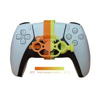 SHEAWA For PS5 3D Mini Steering Wheel Controller Gaming Racing Game Replacement Accessories (Warm Change Colour)