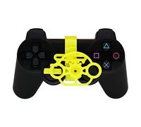 SHEAWA Mini Steering Wheel Controller Replacement Accessories for PS3 Racing Game (yellow)