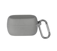 SHEAWA Soft Silicone Anti-Scratch Earphone Case Shockproof Protective Headphones Storage Case for Jabra Elite Active 75t Headset Accessories (Grey)