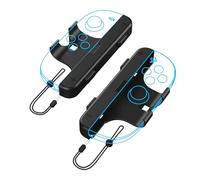 SHEAWA Wrist Strap Lanyard Accessories for Switch 2 JoyCon - Dual Handle Wrist Straps with Anti-Slip Grip, Quick-Release Design (Black)